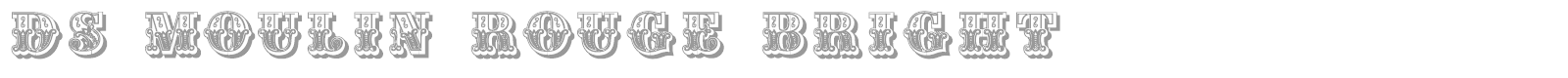 DS Moulin Rouge font preview